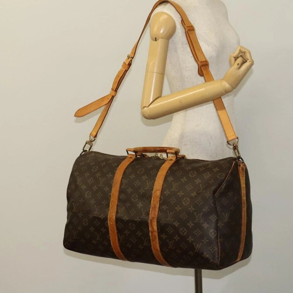 LOUIS VUITTON Monogram Keepall Bandouliere 50 Boston Bag M41416 LV Auth 128979 - Picture 16 of 16